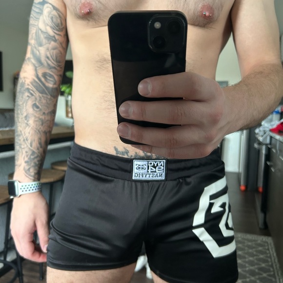 Nasty Pig Black and White Shorts - Picture 3 of 3